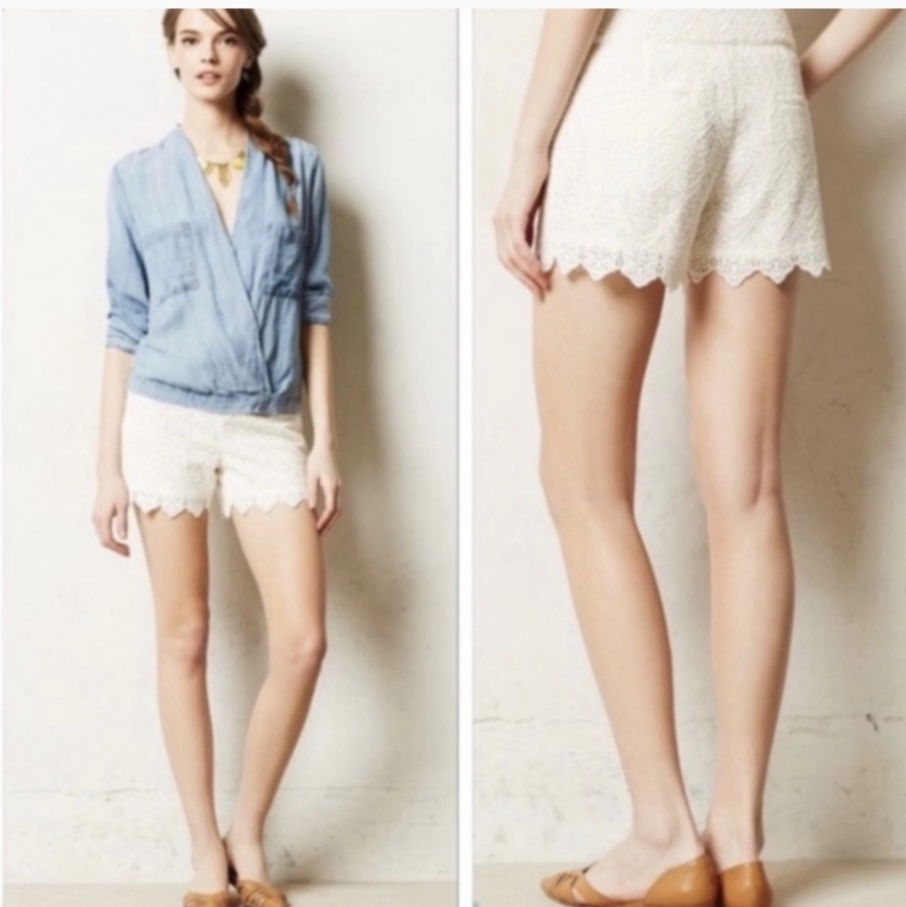 DONATED! Anthropologie lace shorts